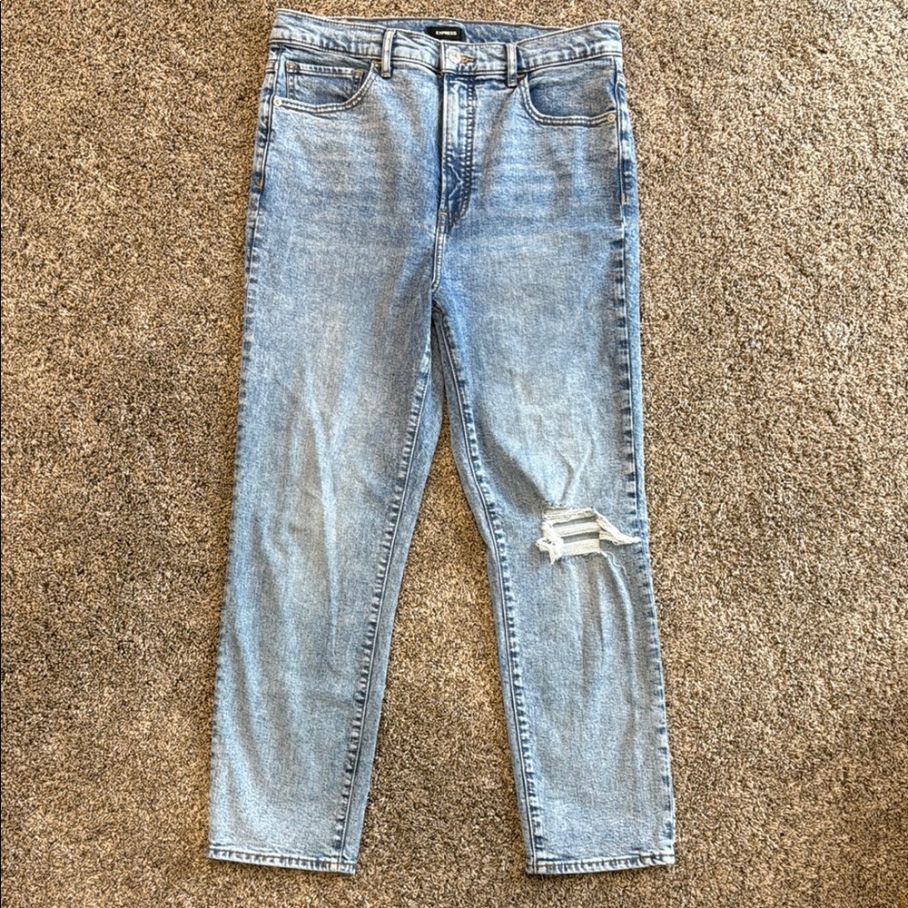 Express Light Blue High Rise Women Jeans